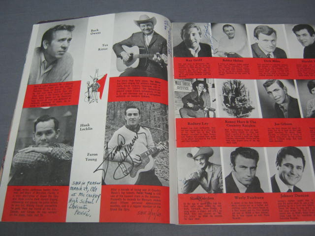 1960s Country Music Stars Signed Album 60+ Autographs 10