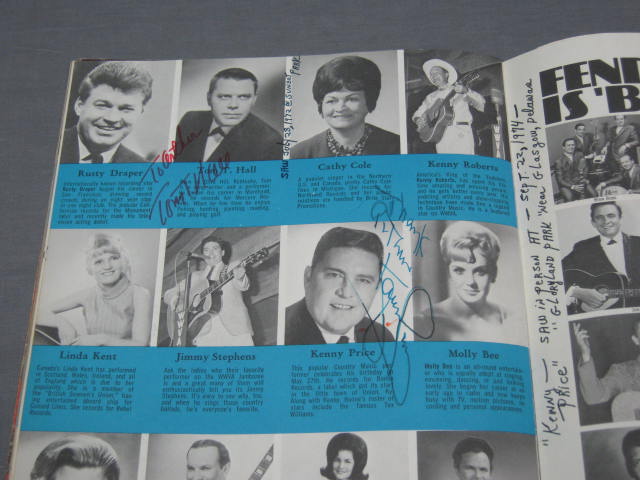 1960s Country Music Stars Signed Album 60+ Autographs 19