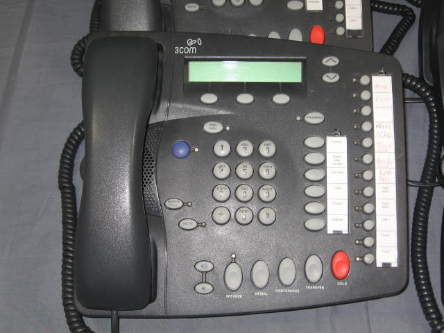 4 3Com NBX 1102B 1102-B Business VOIP Phones System Lot 1