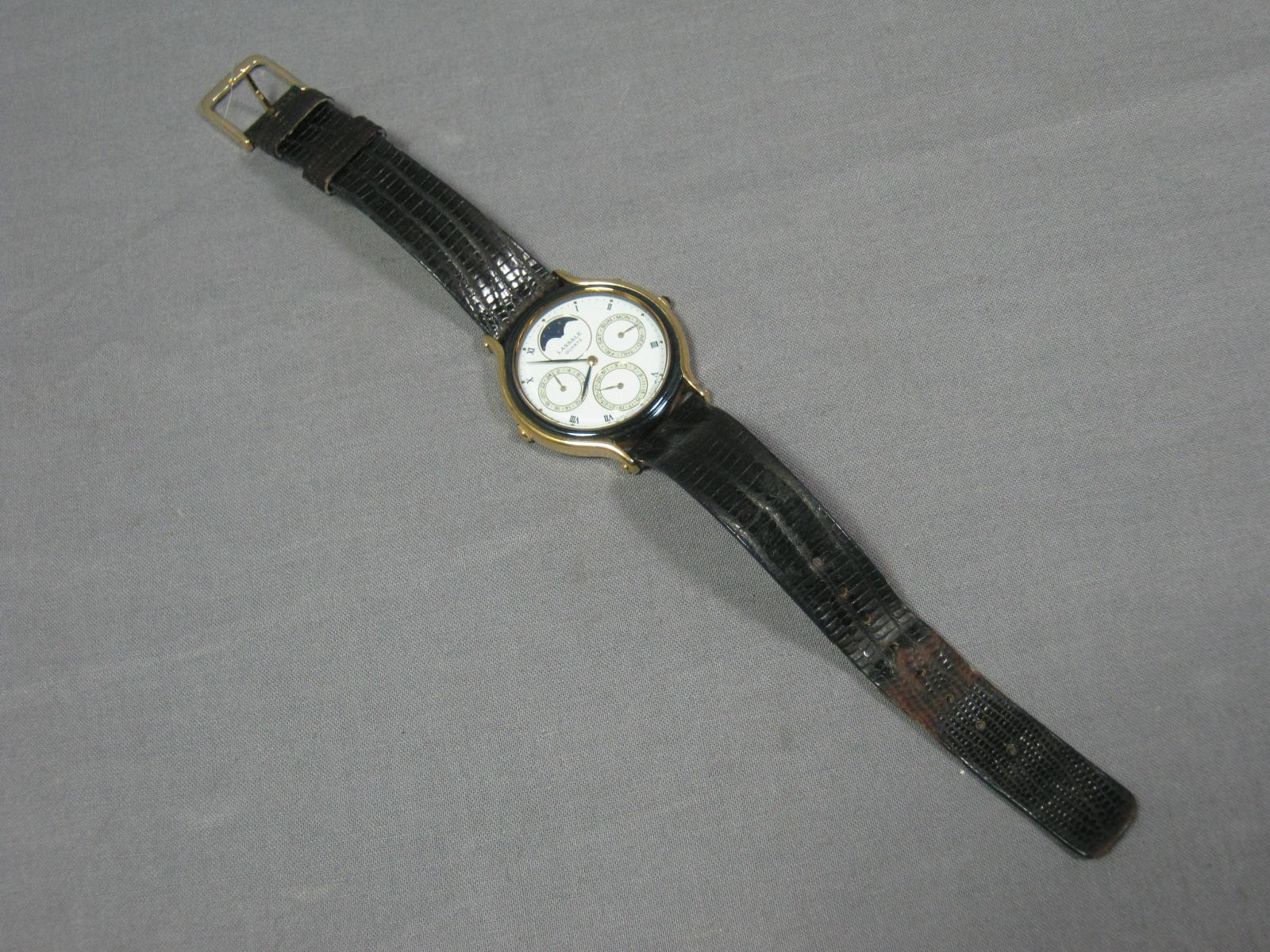 Mens Lassale Quartz Watch 7F38-6110 T AD 6139 R1 + Band 1