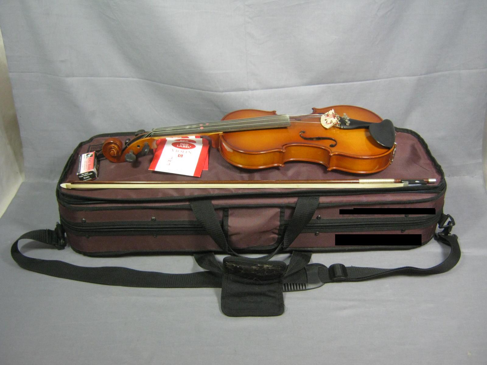 2001 Lewis Laurel 101 4/4 Student Violin W/ Bow + Case
