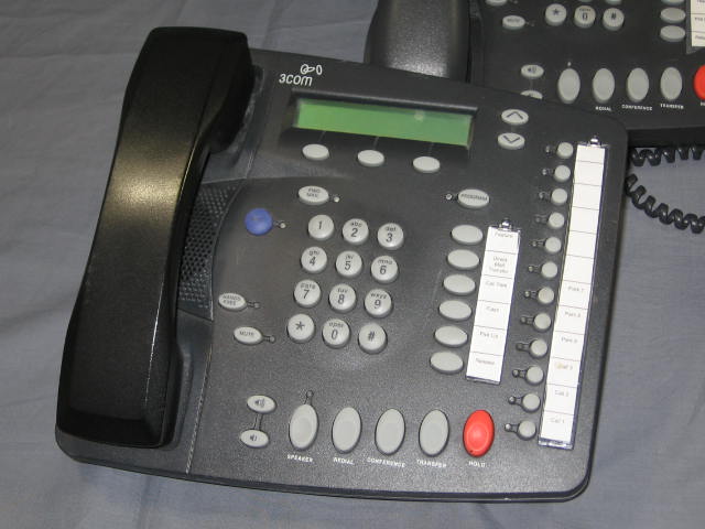 4 3Com NBX 1102B Business Phones #9 + Attendant Console 4