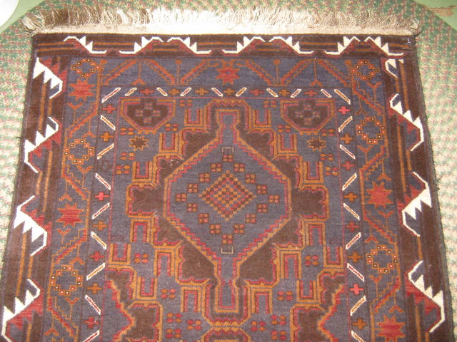 Vtg Afghan Baluch Balouch Tribal Rug Carpet 39"x80" NR! 1