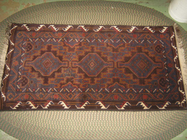 Vtg Afghan Baluch Balouch Tribal Rug Carpet 39"x80" NR! 2
