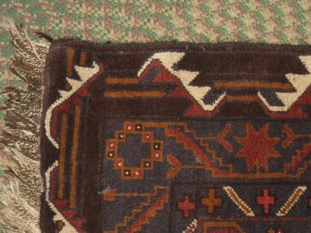 Vtg Afghan Baluch Balouch Tribal Rug Carpet 39"x80" NR! 4