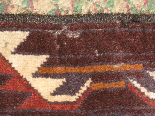Vtg Afghan Baluch Balouch Tribal Rug Carpet 39"x80" NR! 7