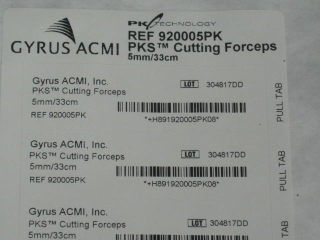 4 NEW Gyrus Acmi 920005PK PKS Cutting Forceps Exp 4/14+ 4