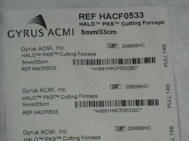 4 NEW Gyrus Acmi 920005PK PKS Cutting Forceps Exp 4/14+ 6