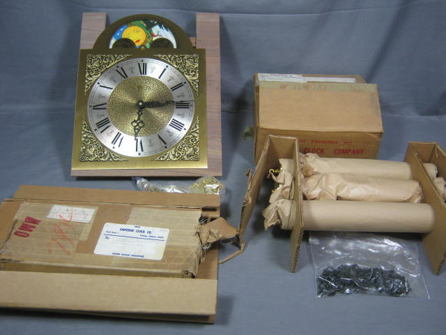Vintage Unused Emperor Grandfather Clock Movement 100-M