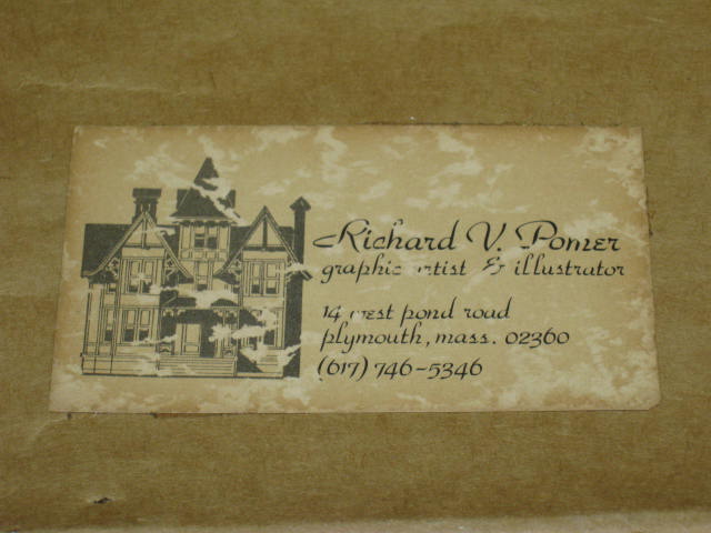 Signed 1979 Richard V Pomer Print Dock Side II 53/250 8