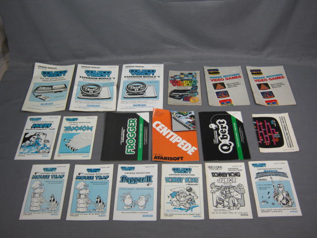 Vtg Coleco Vision System Lot 12 Video Games Controllers 6
