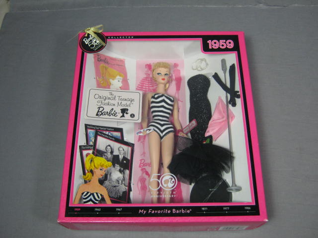 4 Barbie 50th Anniversary Dolls Lot Original 1959-1971 2