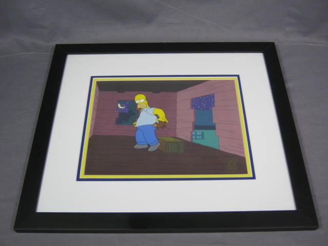 Simpsons Original Animation Production Serigraph Sericel Cel Cell Homer +