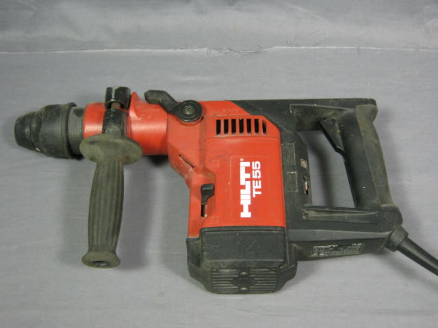 Hilti TE 55 Rotary Hammer Drill Kit W/ Bits Case ++ NR! 2