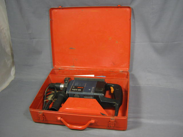 Bosch 11211 VS 1" Rotary Hammer Drill Kit W/ Bits Case+