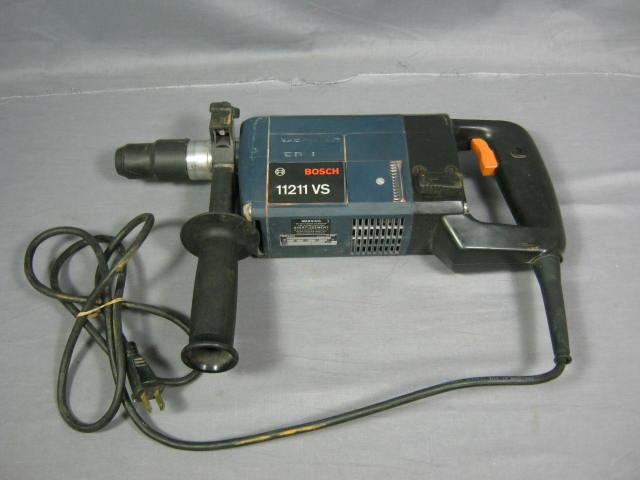 Bosch 11211 VS 1" Rotary Hammer Drill Kit W/ Bits Case+ 2
