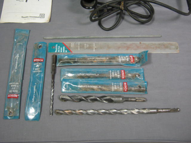 Bosch 11211 VS 1" Rotary Hammer Drill Kit W/ Bits Case+ 5