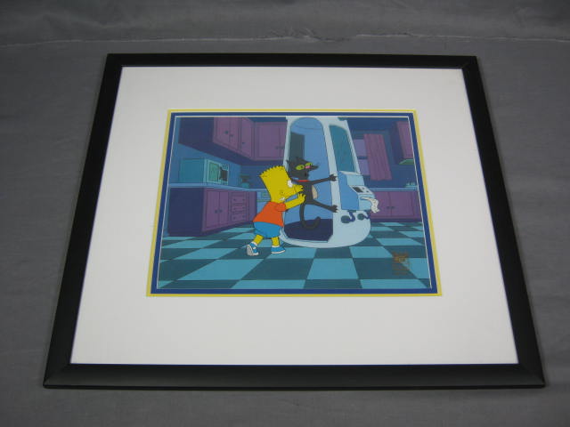 Simpsons Original Animation Production Serigraph Sericel Cel Cell Bart +