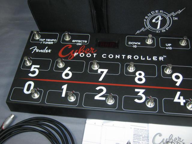 Fender Cyber-Twin Amp MIDI Foot Controller Pedal + Case 1