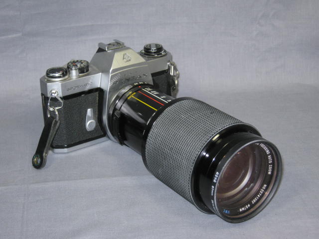 Asahi Pentax Spotmatic SP II 35mm SLR Film Camera Lot + 3