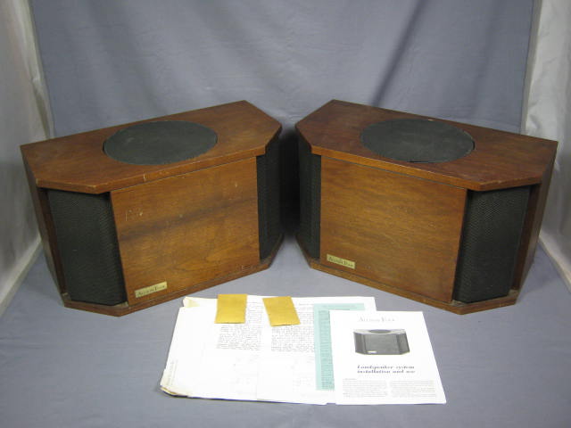 2 Vtg Allison Acoustics Model Four 4 Stereo Speakers NR