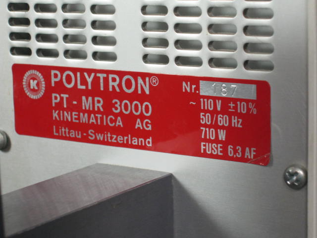 Brinkman Kinematica Polytron PT 3000 Homogenizer Mixer 5