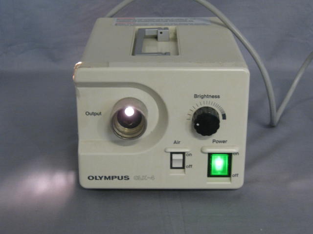 Olympus Model CLK-4 Halogen Light Source W/ 2 Bulbs NR!