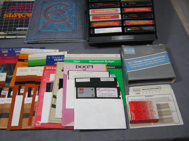 Vtg Texas Instruments TI99/4A Lot PC Game Software + NR 2