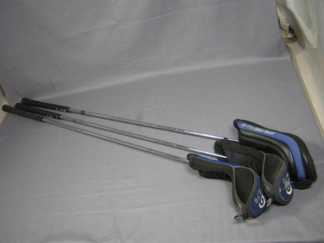 3 Ping Metal Woods Lot G-5 #3 #7 G-2 #5 Steel Shafts LH Left Handed Golf Clubs