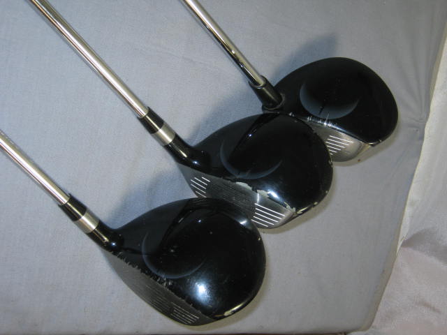 3 Ping Metal Woods Lot G-5 #3 #7 G-2 #5 Steel Shafts LH Left Handed Golf Clubs 2