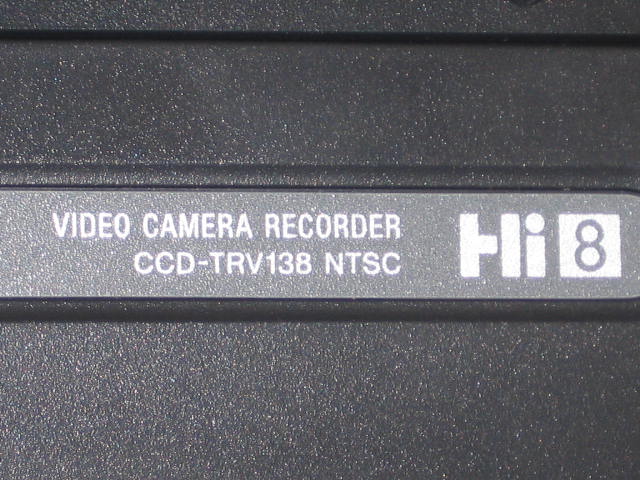 Sony Handycam CCD-TRV138 Video Camera Recorder Hi8 NR! 3