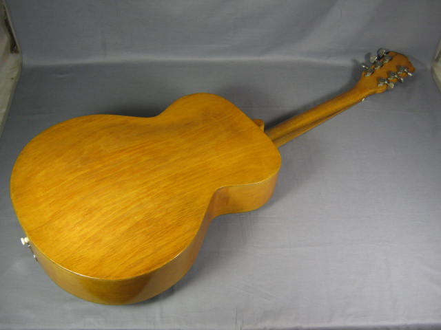 Vintage Hollow Body Archtop Acoustic Guitar W/ Yamaha Hard Case L264 6858 NO RES 12