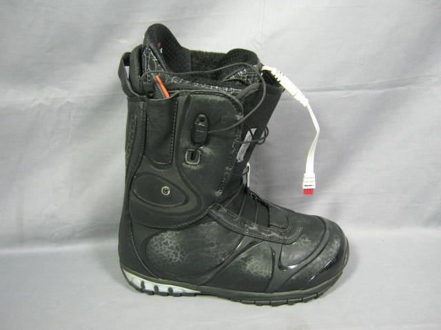 Mens Black Burton SLX Snowboard Boots 2009 Sz 9 W/ Therm-Ic Supreme Heat Heaters 1
