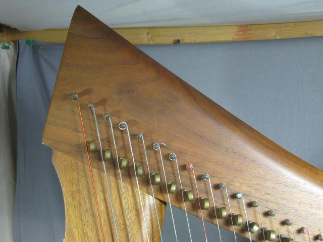 1993 Triplett Excelle 33-String Wire Lever Harp Cherry Walnut Wood +Padded Case 10