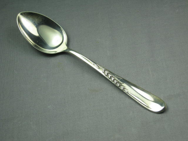 Reed & Barton Sterling Silver Flatware Set Fork Knives Spoon Lot Wheat 453 Grams 2