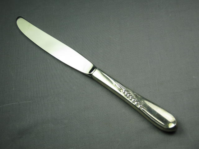 Reed & Barton Sterling Silver Flatware Set Fork Knives Spoon Lot Wheat 453 Grams 4