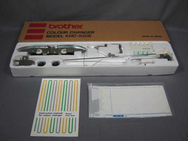 Brother Knitting Machine Color Changer KHC-820 820E W/ Box Instruction Manual NR