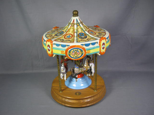 Vtg Tobin Fraley Limited Edition 4 Horse American Carousel Music Box NO RESERVE
