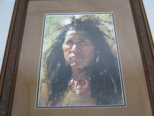 Howard Terpnin S/N Signed Numbered Native American Print Blood Man 49/1250 NR! 1