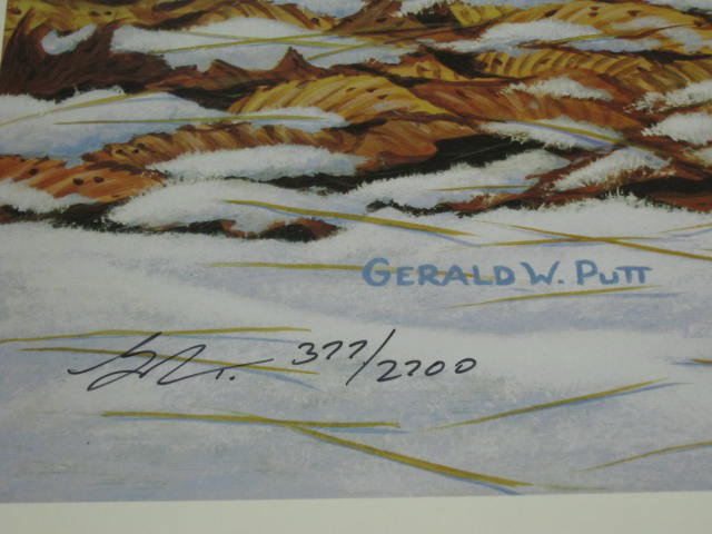 Gerald W Putt S/N Signed Numbered Print Showing Off American Woodcock 377/2700 3