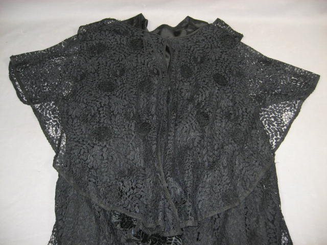 2 Vintage Antique 1930s Lace Evening Gowns Dresses NR 13