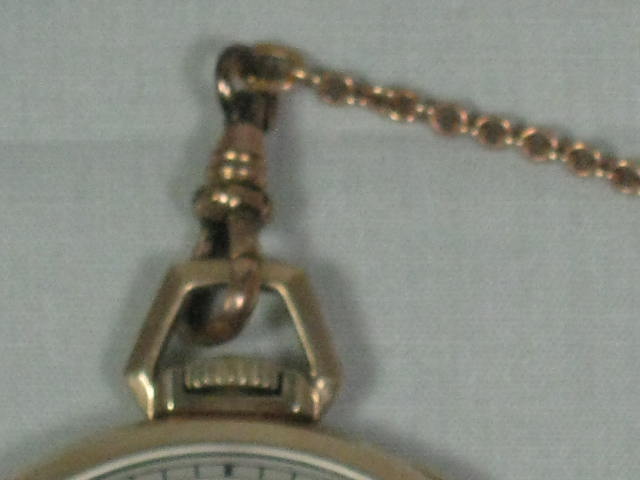 Vintage Girard Perregaux Swiss 17-Jewel Pocket Watch With 7 Gram 10K Gold Chain 11