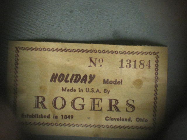 Rare Vintage 1950s Rogers Holiday Gold Sparkle Bass Kick Drum 20x14 13
