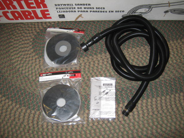 New Porter Cable 7800 4.7 Amp Drywall Sander +8-7/8" Hook Loop Sanding Discs Pad 6