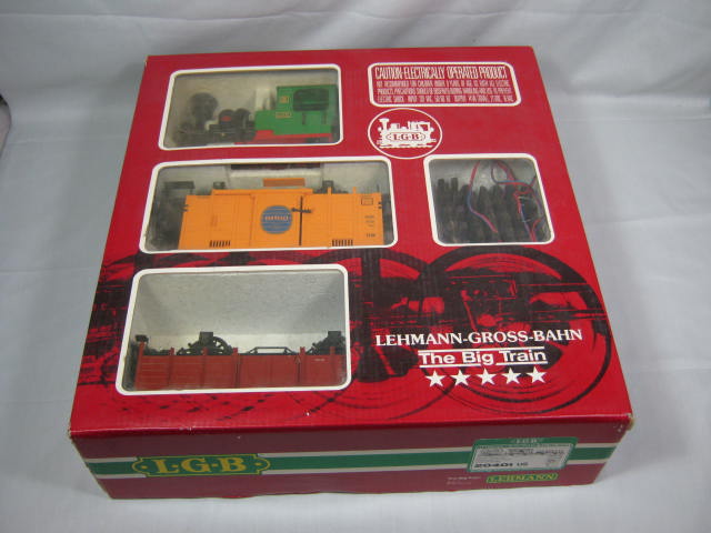 Vtg LGB The Big Train Set Model 20401 US W/ Engine 2020 Track Original Box + NR!