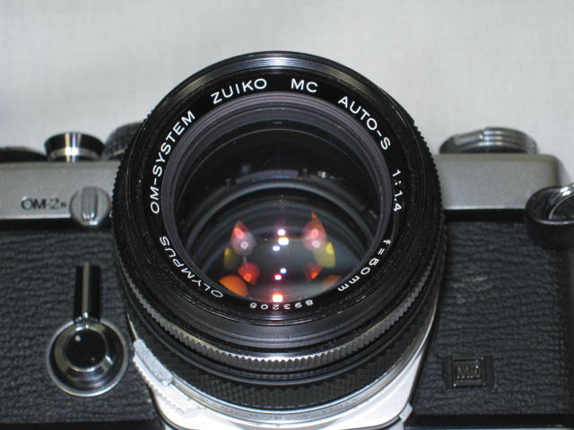 Olympus OM-2N 35mm SLR Camera 50mm 1:1.4 Zuiko Lens Winder 2 Vivitar 283 Flash + 2