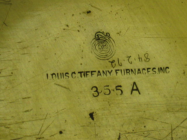 2 Vtg Antique Louis C. Tiffany Furnaces Inc. 355 A Brass Blotter Holder Ends NR! 6