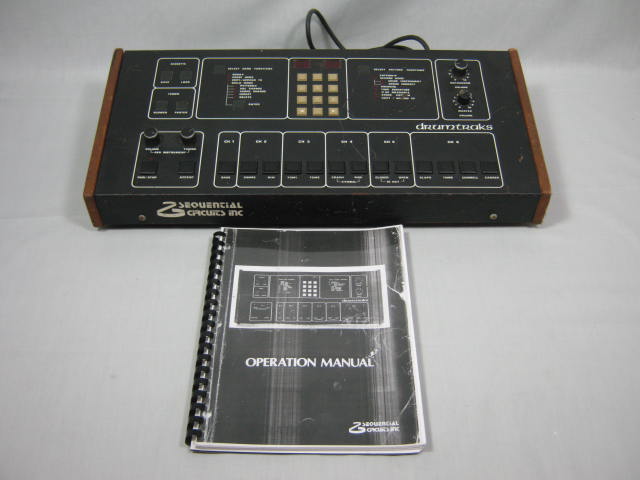 Vtg 1980s Sequential Circuits Model #400 Drumtraks Analog MIDI Drum Machine NR!