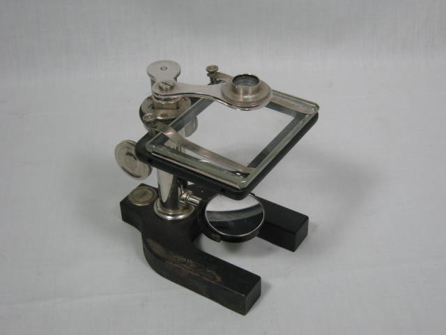 Antique Bausch & Lomb Compound Dissecting Microscope W/ Wood Case Box 1880s? NR! 1