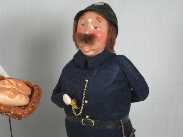 Vtg Byers Choice Cries of London Vendors Gingerbread Man + Baker + Policeman Lot 4